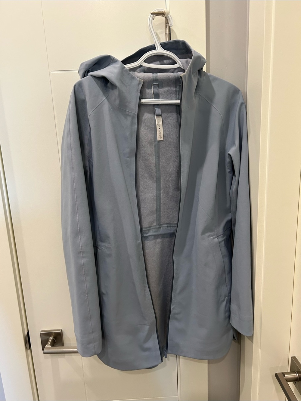 lululemon athletica Light Blue Hooded Jacket